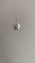 Load and play video in Gallery viewer, baby blue heart star necklace
