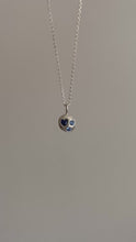 Load and play video in Gallery viewer, sapphire comet tab necklace
