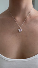 Load and play video in Gallery viewer, made-to-order spiral princess heart charm necklace
