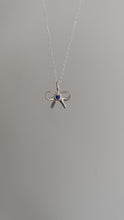 Load and play video in Gallery viewer, sweetheart spinel bow necklace
