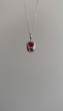 Load and play video in Gallery viewer, ruby heart walkie-talkie necklace
