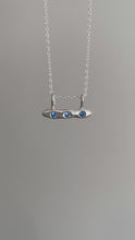 Load and play video in Gallery viewer, (blue) peas in a pod necklace

