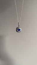 Load and play video in Gallery viewer, deep blue spinel cushion necklace
