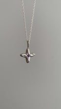 Load and play video in Gallery viewer, chunky cross amethyst pendant
