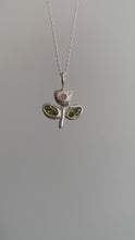 Load and play video in Gallery viewer, pink spring bloom tulip necklace (made-to-order)
