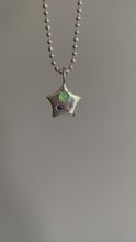Load and play video in Gallery viewer, alien orb bejewelled star necklace *ball chain sold separately*
