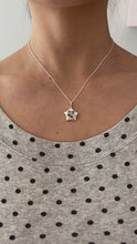 Load and play video in Gallery viewer, springtime classic bejewelled star necklace
