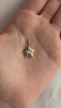 Load and play video in Gallery viewer, one of one 9ct solid gold and lab diamond dreaming star
