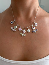 Load image into Gallery viewer, pink sapphire cosmic pebble necklace
